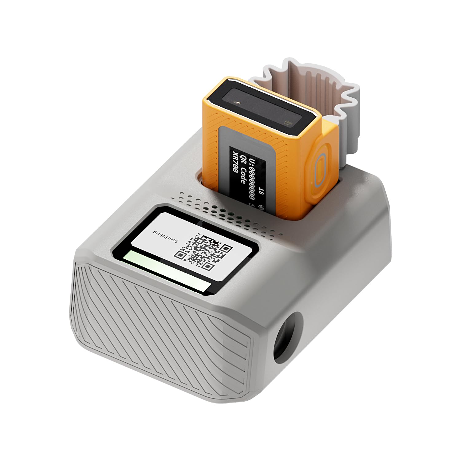 NETUM XR700 Escáner de Código de Barras 2D Portátil con Anillo y Pantalla, Bluetooth, NFC, Resistente al Agua IP68, Lector de Código QR 1D/2D para Almacén y Logística
