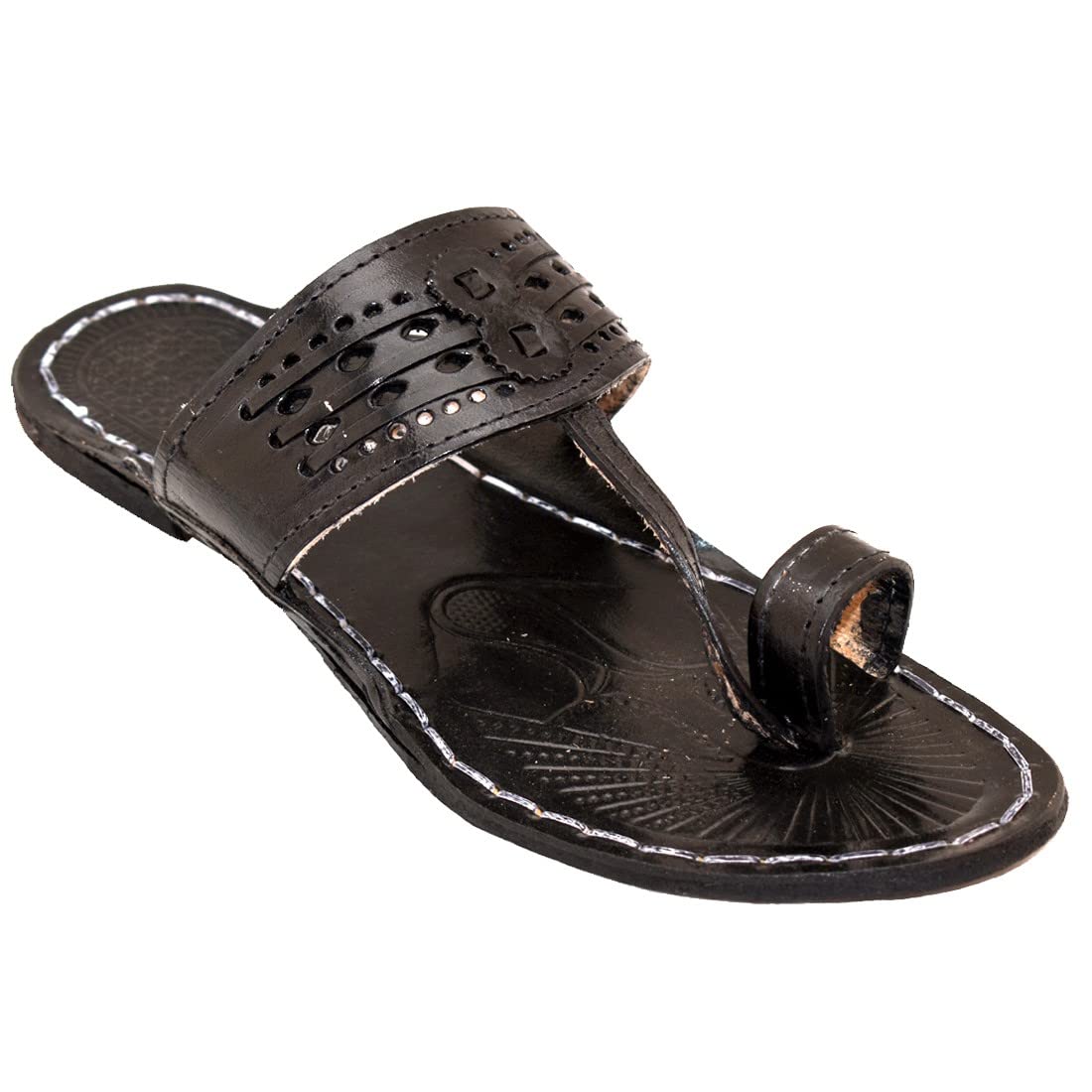 Kolhapuri Chappal Men|kolapuri chapal Men|Kolhapuri Chappal for Men Stylish|Mens Kolhapuri Slippers|Flip-Flops and House Slippers|Mens Ethnic Criss Cross Slip On Juttis-9 Black (B0CB693J3V) Amazon Price History, Amazon Price Tracker