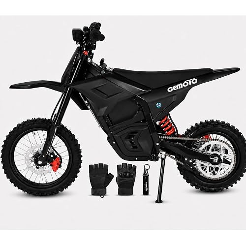 Electric Dirt Bike for Adults - 3000W 40MPH Motor Electric-Motorcycle - 48V 53 Miles Range Battery Dual Hydraulic Brakes and Full Suspensions Mountain Off-Road Electric Dirt Bike (#3 Black)