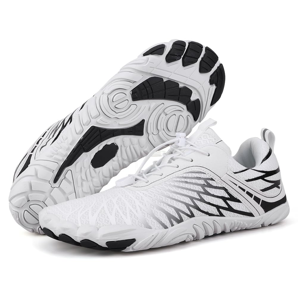 Hike Barefoot Shoes Footwear, Pro Barefoot Shoes Women Men, Athletic Hiking Shoes, Minimalist Water Shoes Breathable Quick Dry Zero Drop Trail Running Shoes with Non-Slip Sole & Wide Toe Box