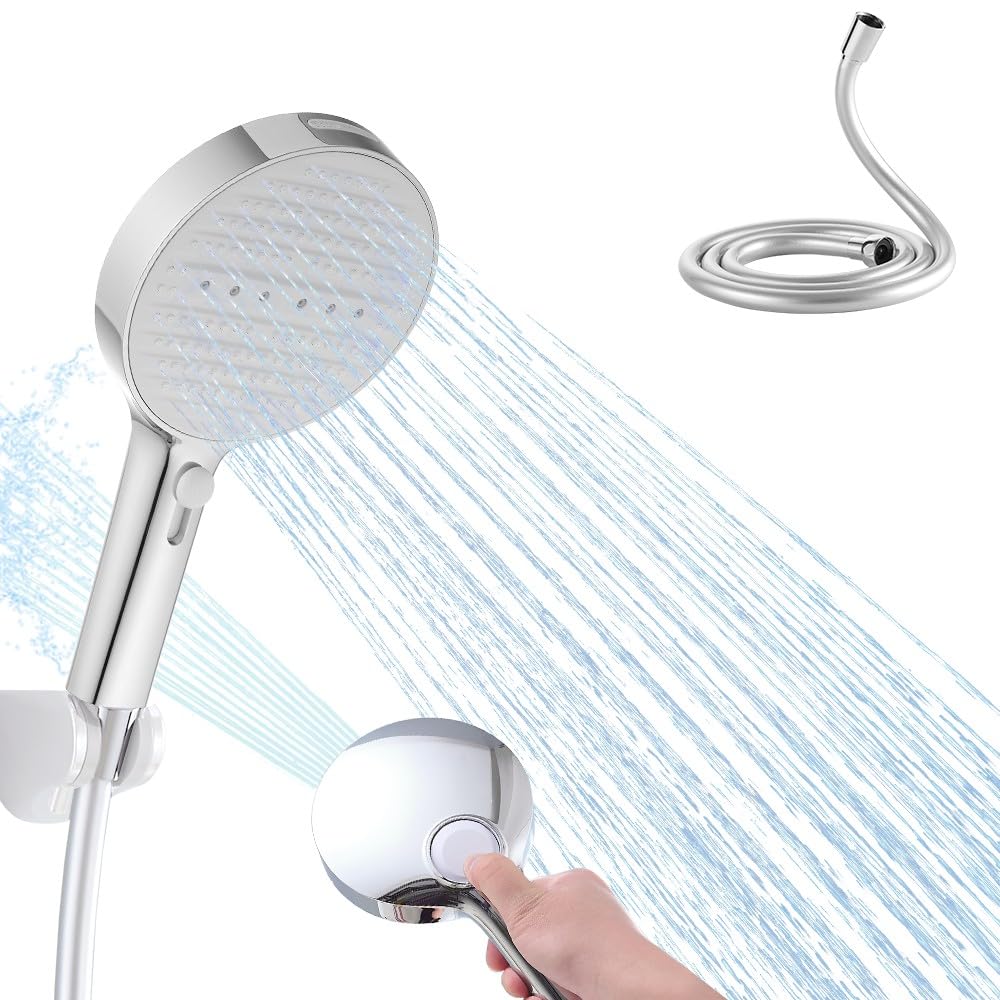 Pommeau de douche puissant à 4 modes avec jet de lavage intégré