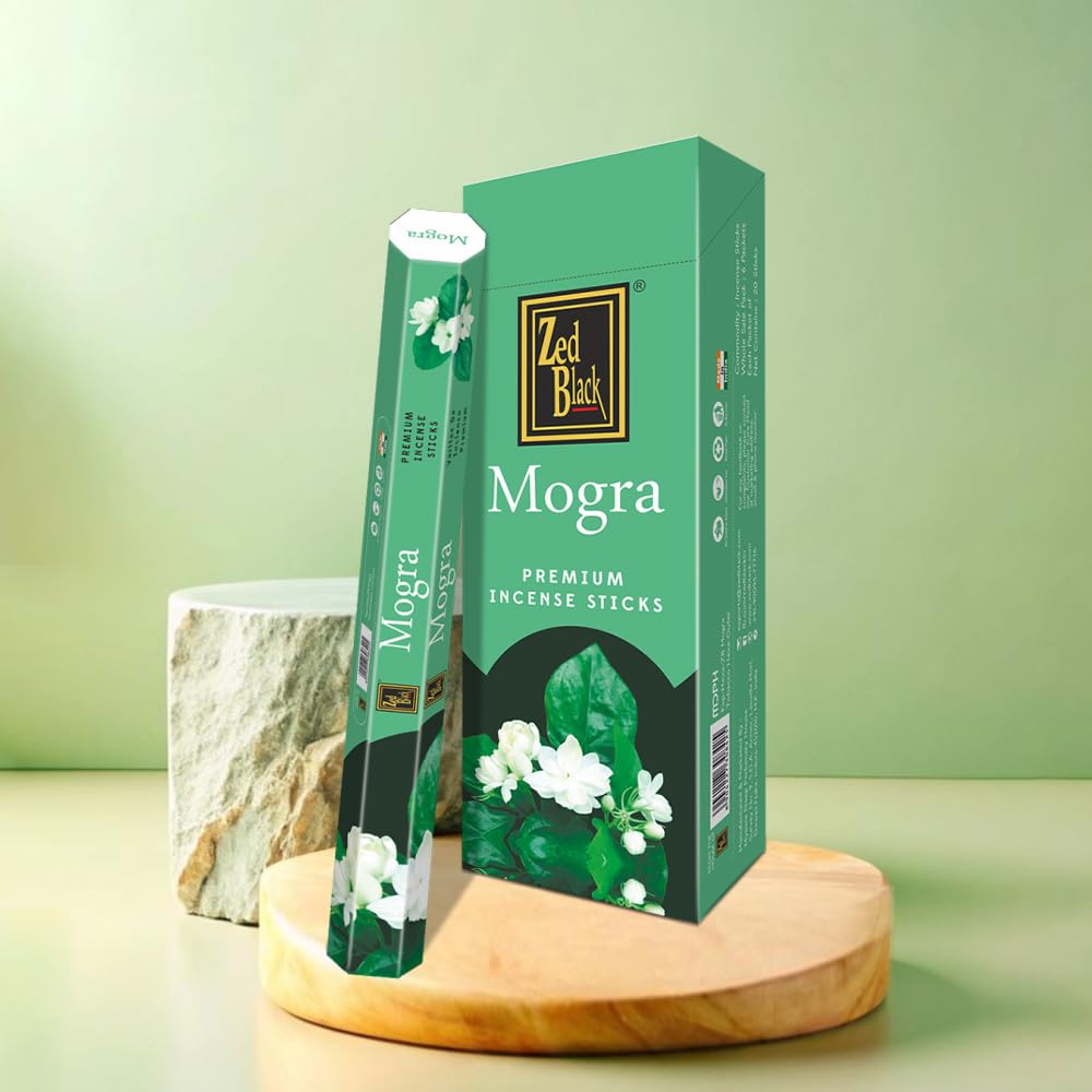 ZED BLACK Z010 Mogra Incense Sticks, 20 Sticks x 6 Packs - Image 2