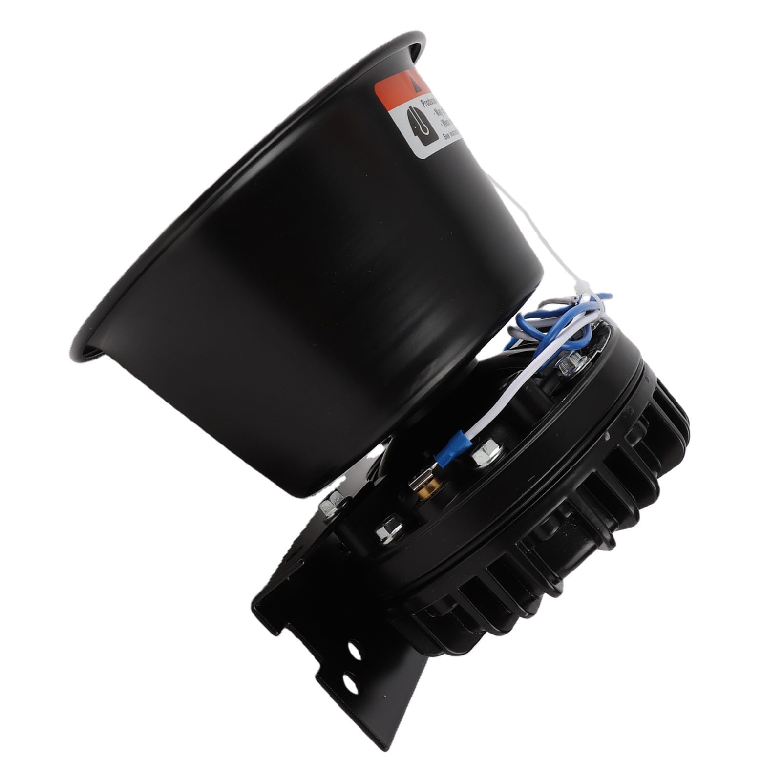 Tbest Haut-parleur de Sirène D'avertissement 200 W 130 DB, Cône D'alarme D'urgence, Klaxon de Voiture pour Camion, Ambulance, Routier, Haut-parleur en Alliage D'aluminium Haute