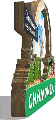 Miniatura 2 de Rance Chamonix - Imán de madera para nevera, 3D, monumentos de viaje, coleccionables, recuerdos, decoración hecha a mano