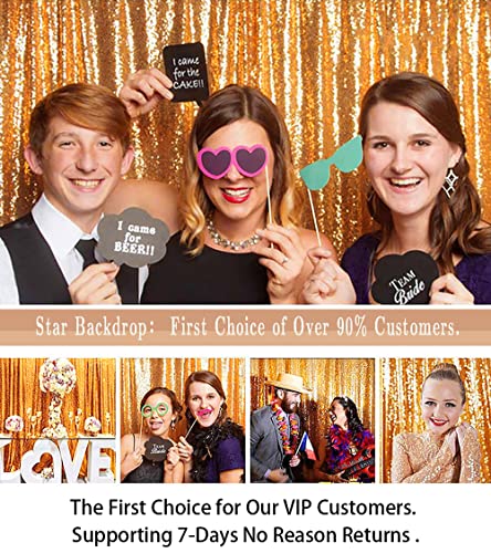4Ftx7Ft-Gold-Sequin Backdrop Fabric Curtain Photo Backdrop Sequins Elegant Backdrops 4X7 #TOP5