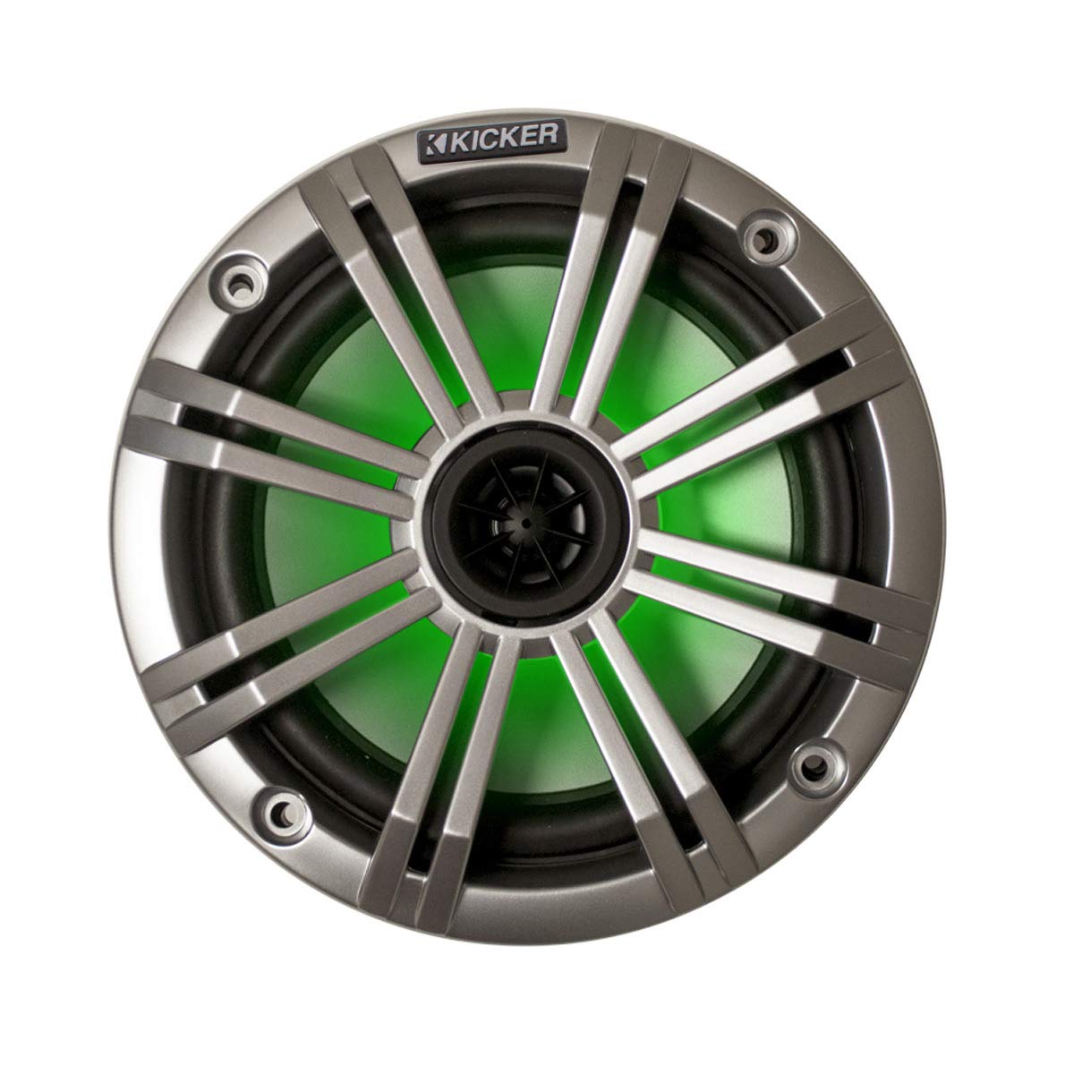 Amazon.co.jp: KICKER 6.5インチシルバーLEDマリンスピーカー