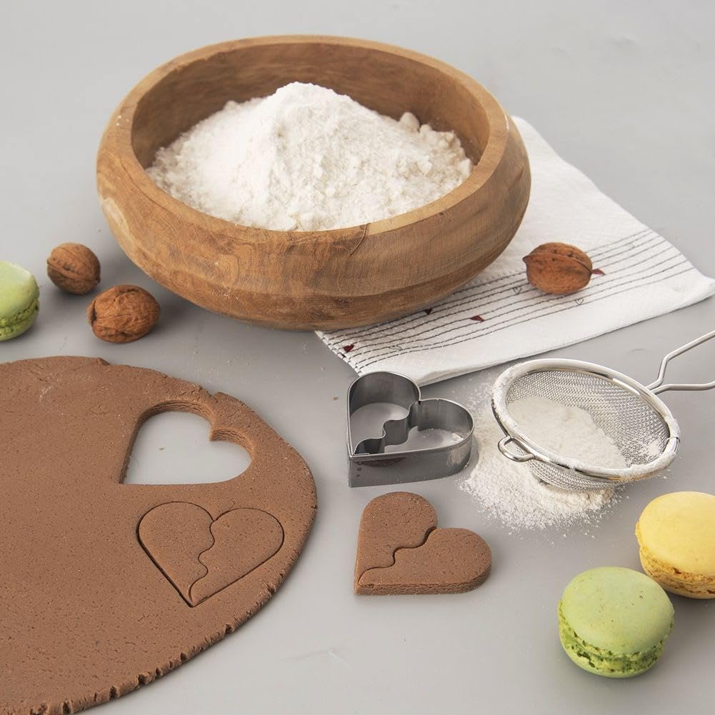 Tagliabiscotti cuore acciaio inox 6 cm – La Mandorla – Tutto per