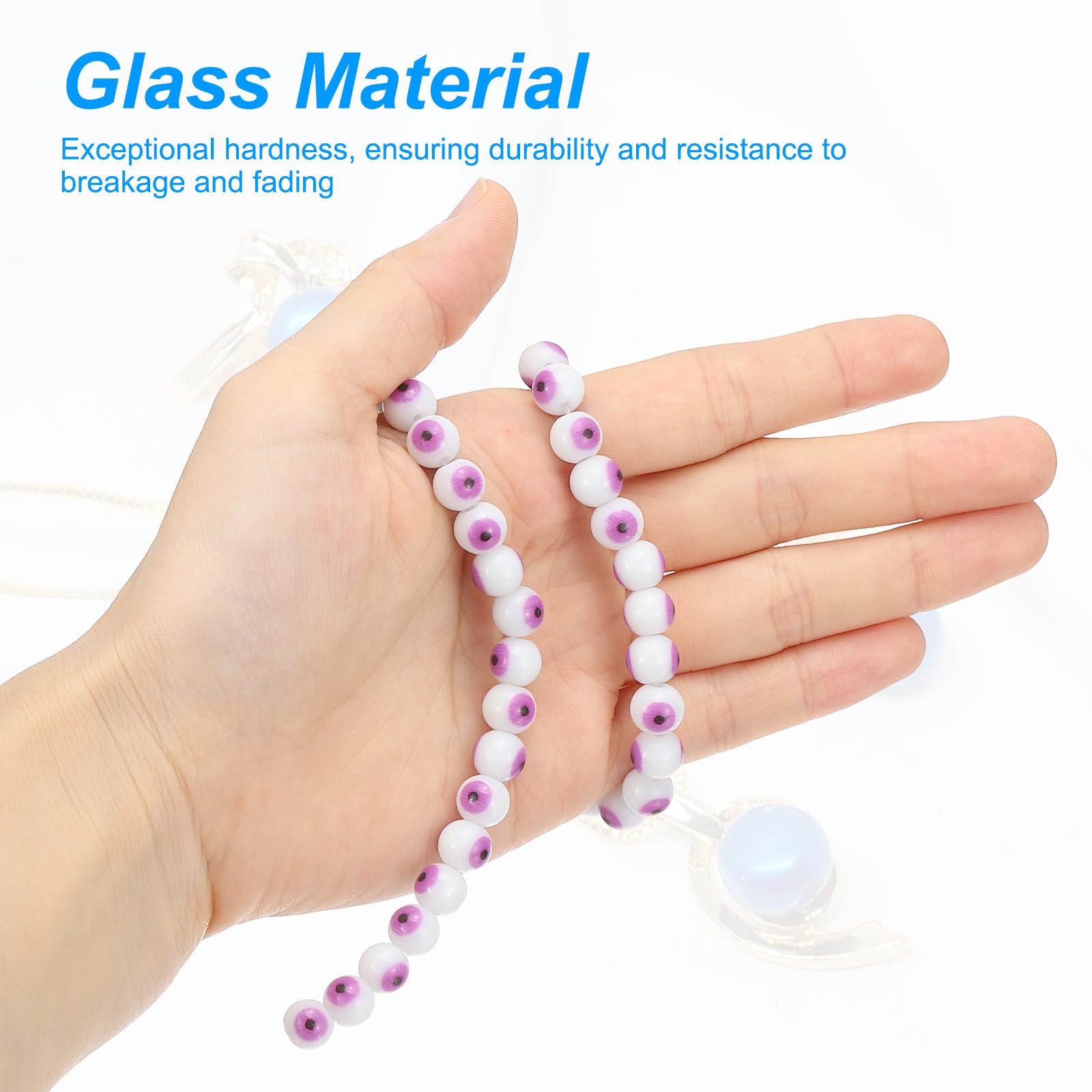 PATIKIL 8mm Evil Eye Beads - Image 3