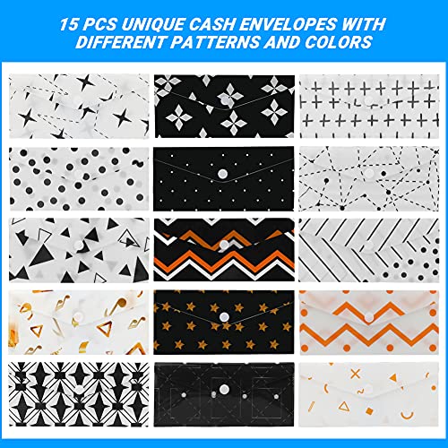 icyant Cash Enveloppen, Geldenveloppen voor Budgeting, 15 Pack Waterdichte Geldenveloppen voor contant geld… - Afbeelding 4