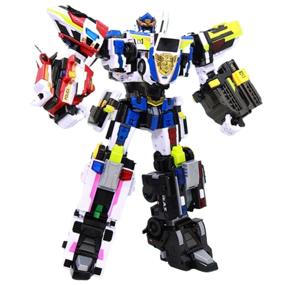 Amazon.co.jp: 最強警察ミニ特攻隊 ジャスティスタイタン 5段変身合体 