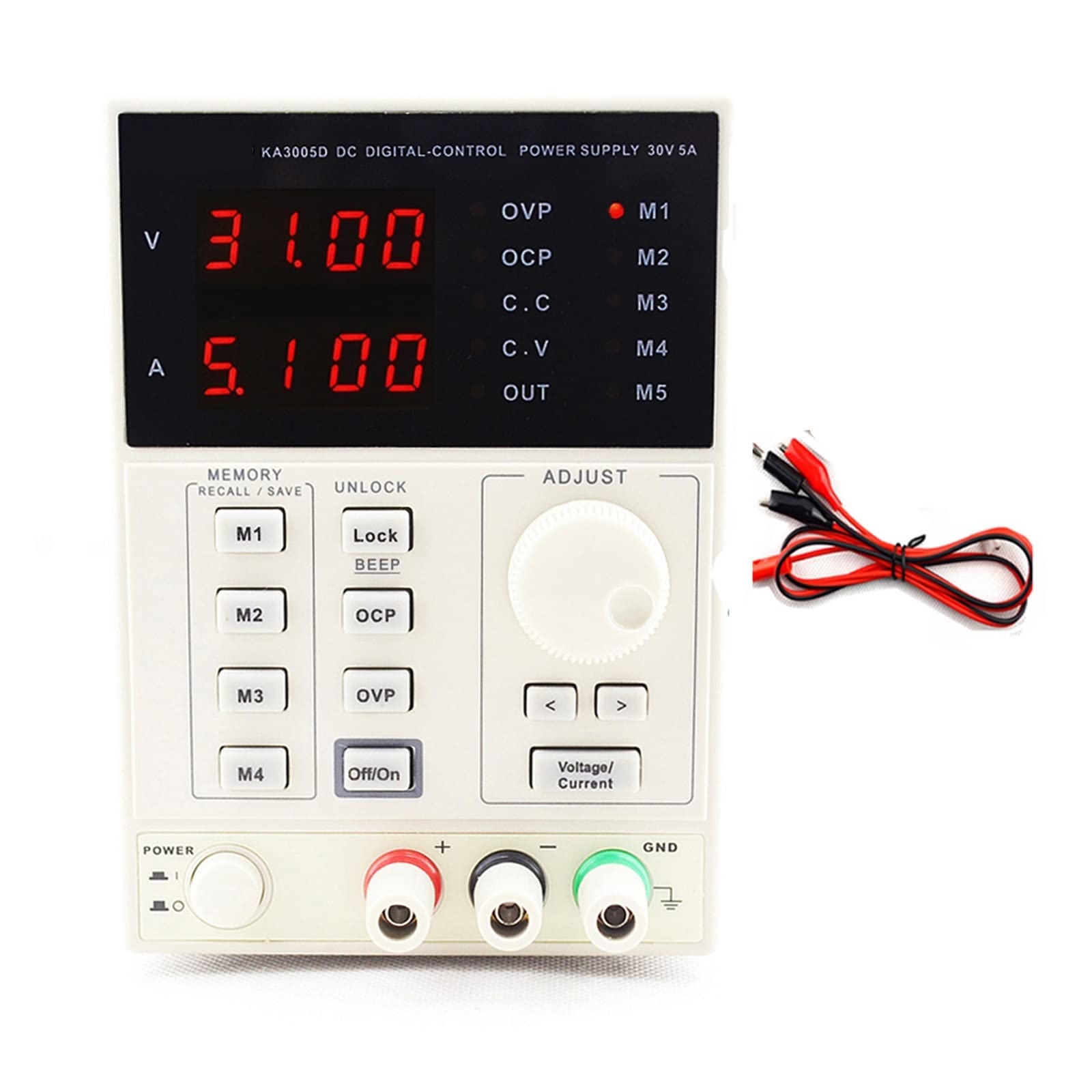 Alimentatore CC digitale regolabile di alta precisione 30V/5A for il laboratorio di servizio di ricerca scientifica 0,01 V 0,001 A