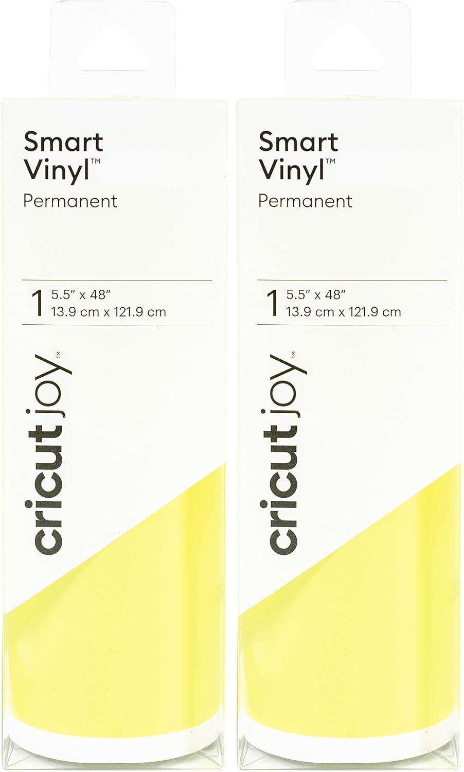 Cricut Joy Smart Permanent Vinyl, Tennis Ball - 4ft Roll (5.5' x 48'), Glossy Finish - Compatible Joy Machine, Matless Cutting for Long cuts (4ft Shapes, 20ft Repeated cuts)