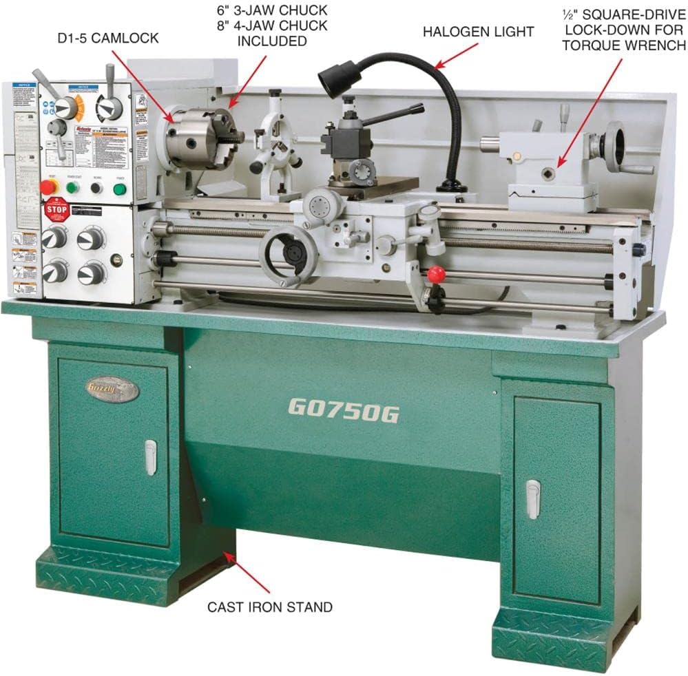 Grizzly Industrial G0750G - 12" x 36" Gunsmithing Metal Lathe