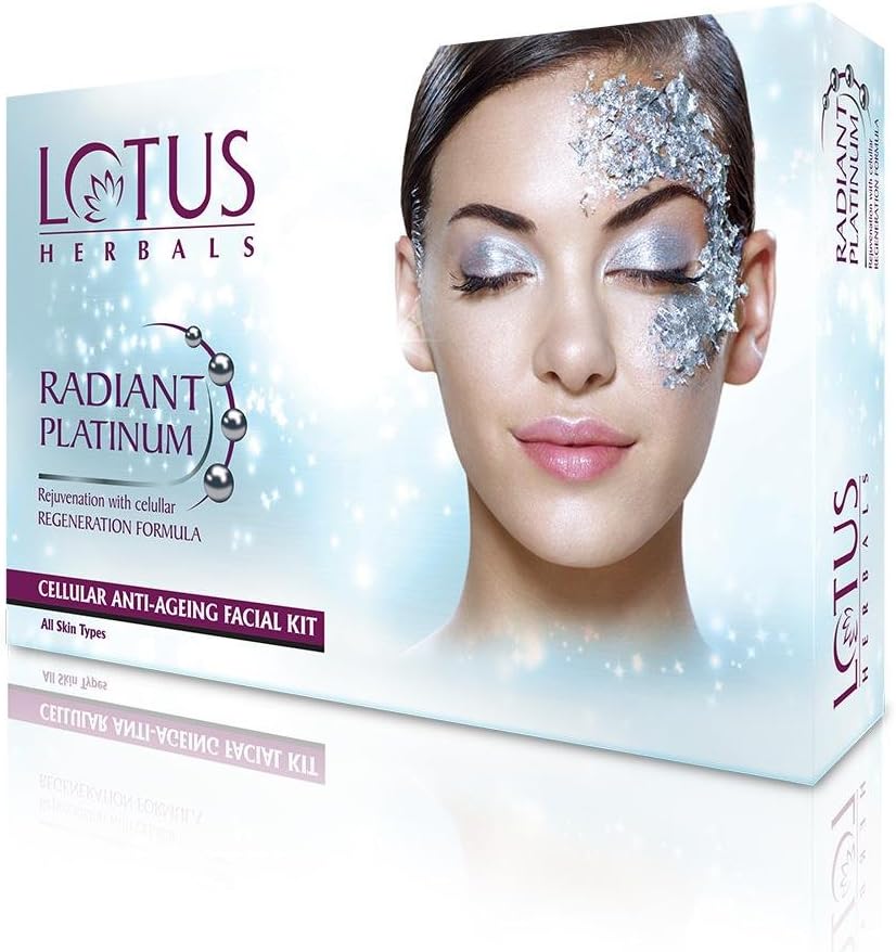 Lotus Herbal Radiant Platinum Cellular Anti-Aging 4 Facial Kit
