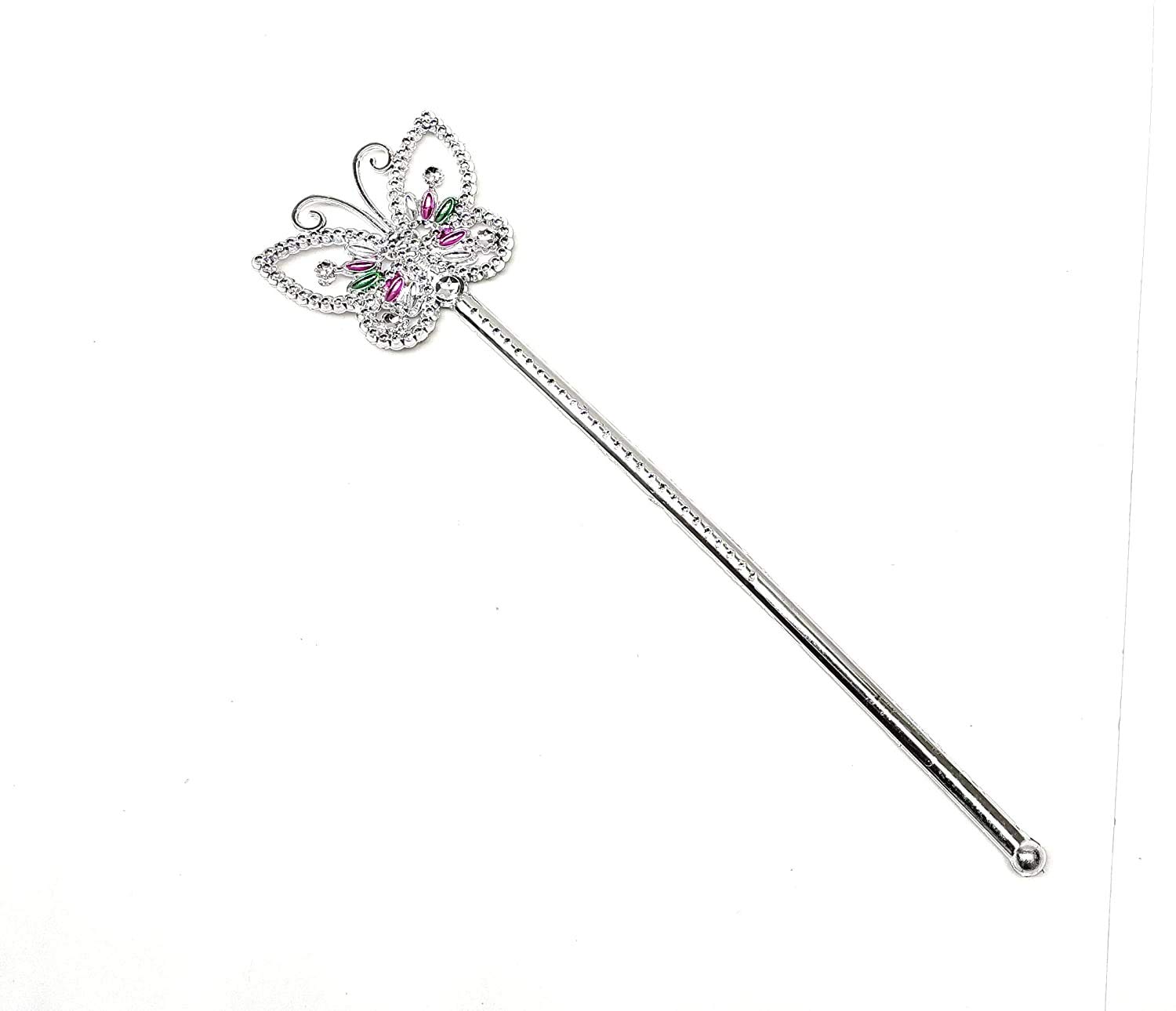 Triplet Jagmoolya Products Girls/Kids Costume Props Butterfly Magic Wand Princess Angel Fairy Wands Sticks Christmas,Birthday Party,Wedding,Halloween,Cosplay 12.5 Inches (Silver) (Pack Of 2) - Plastic (B08QDK7SJM) Amazon Price History, Amazon Price Tracker