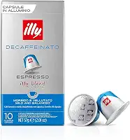 Illy Cafè Illy Descafeinado Em Cápsulas Compatíveis Com Nespresso® - Sabor Clássico 100% Arábica - 1 Pacote De 10 Cápsulas