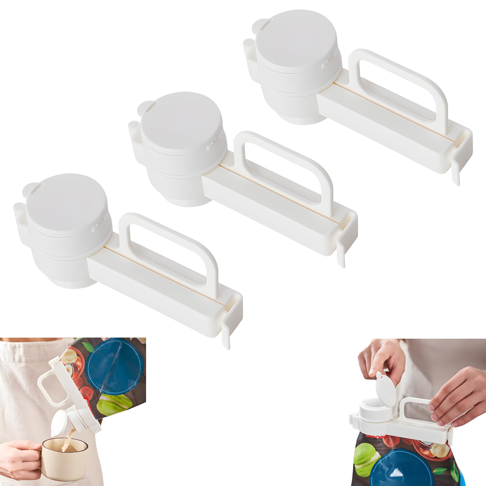 Amazon.com: Atlodas Food Bag Sealing Clip with Pour Spout, Food