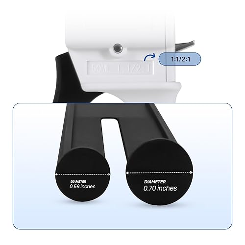 Miniatura 3 de JMU Pistola dispensadora de 1.7 fl oz, kit de pistola dispensadora de mezcla de impresión dental 1121