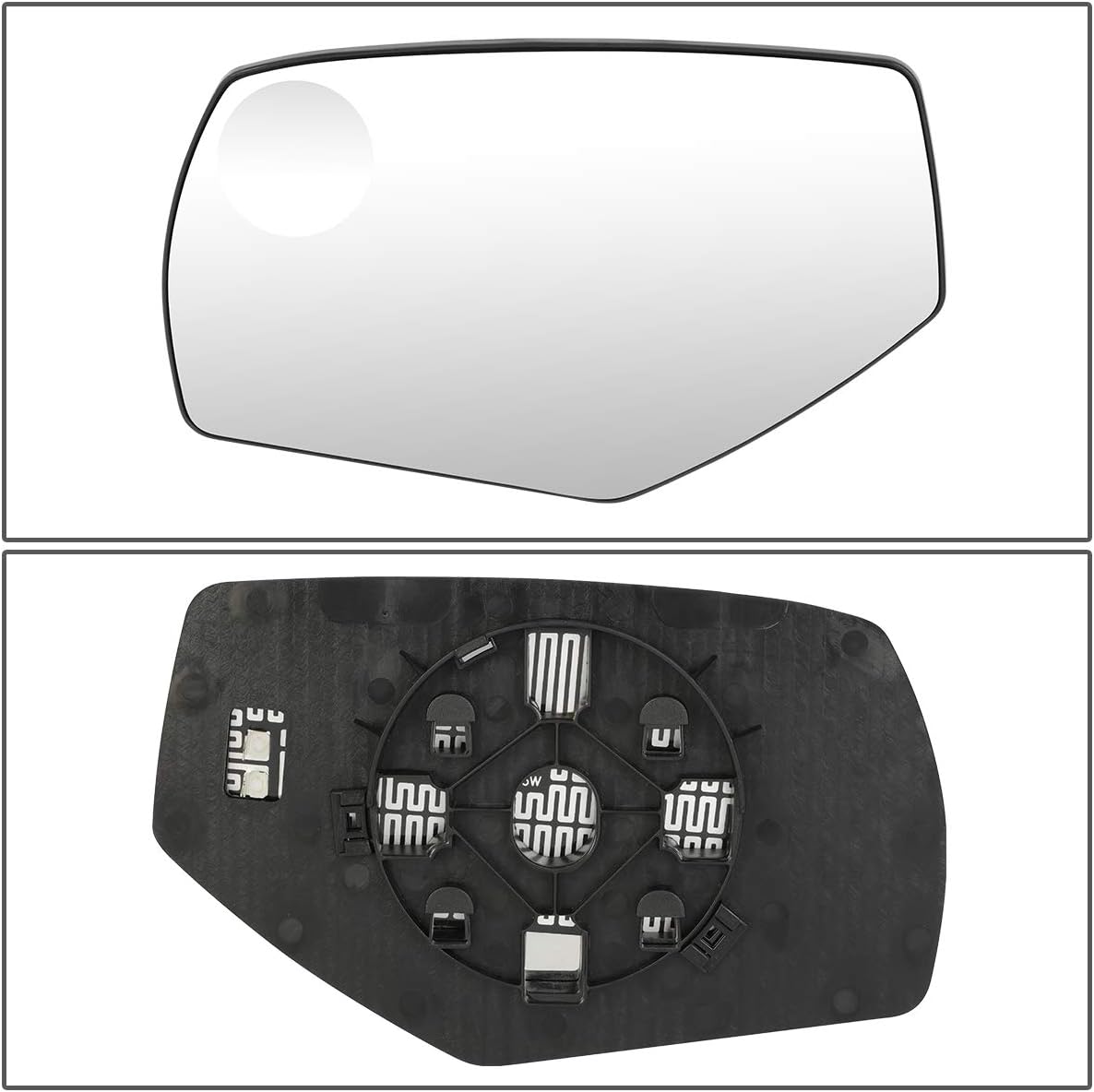 Auto Dynasty 22919747 OE Style Driver Left Heated Mirror Glass Lens wSpotter Compatible with Silverado GMC Sierra 1500 2500 14-18