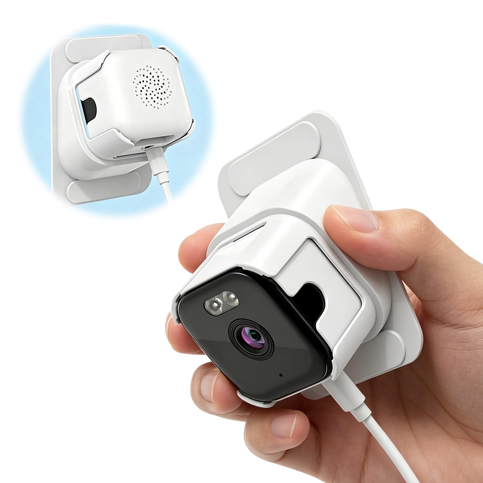 3MP Indoor Outdoor WiFi Kamera mit Menschenerkennung und Echtzeitüberwachung für Familien Sicherheitskameras