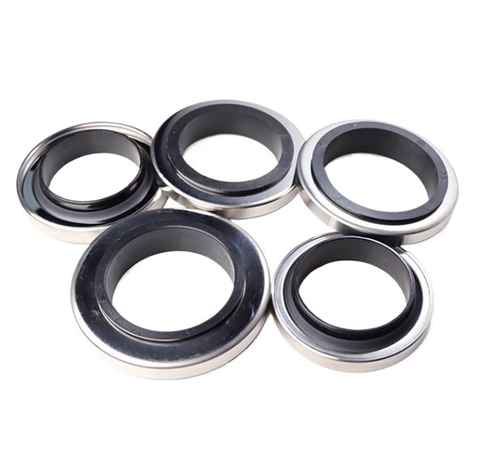 1 sello de eje de acero inoxidable PTFE sello de aceite de doble labios 60X75-85X8-15mm for compresor de aire de tornillo rotativo(Size:60 * 85 * 12)