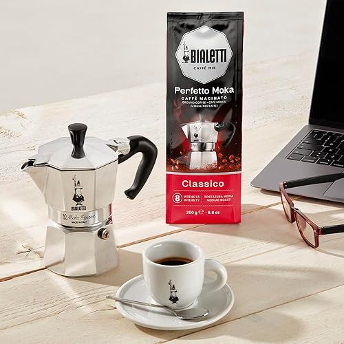 Miniatura 2 de Bialetti Caffe Italian Roasted - Café molido espresso de 8.8 oz - Classico perfecto para Moka - Intensidad 7