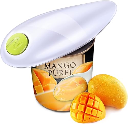 FlyBanboo Abridor eléctrico de latas, abrelatas de restaurante automático, abrelatas manos libres, abrelatas para artritis y personas mayores, el