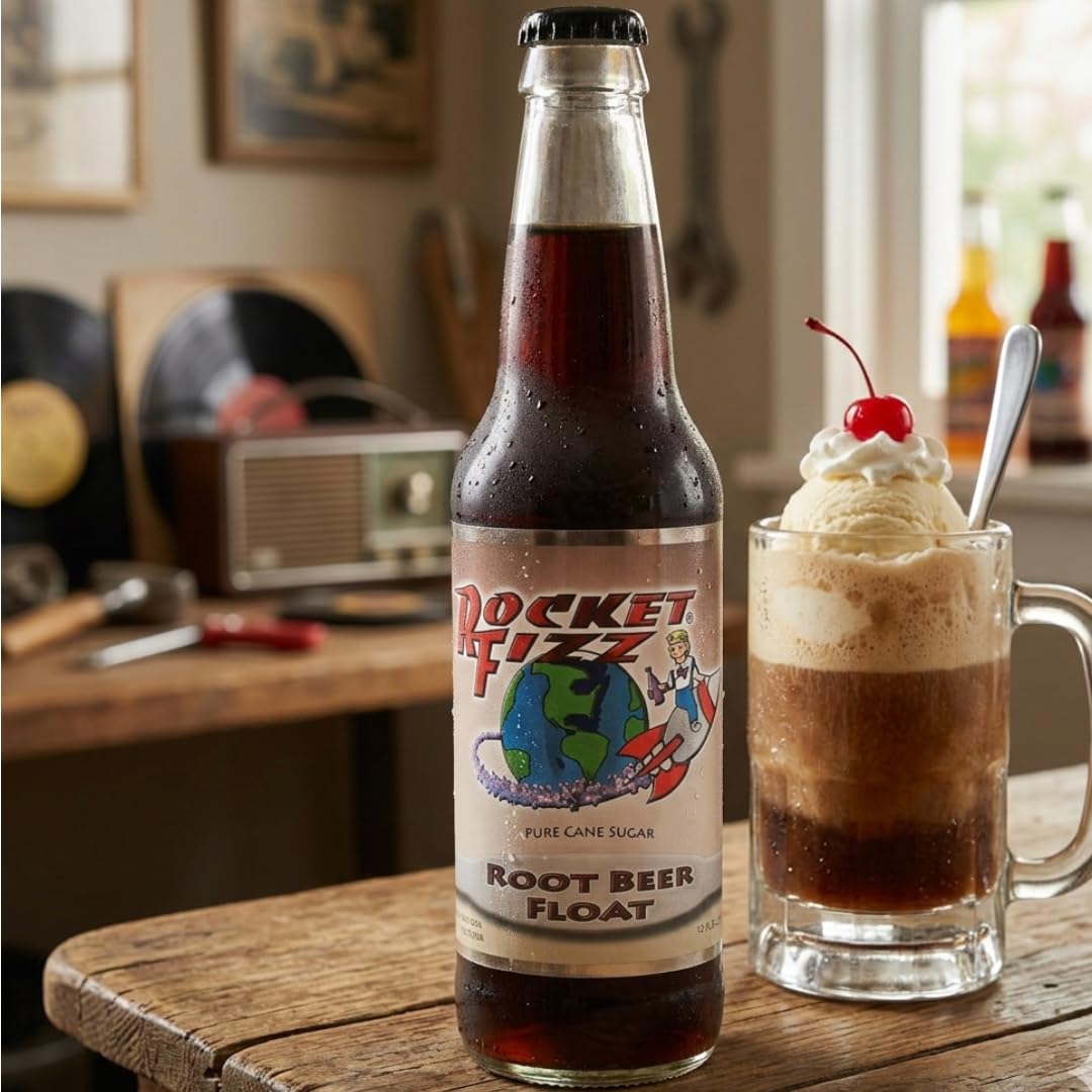 Amazon.com : Rocket Fizz Root Beer Float Soda Flavor | Cane Sugar