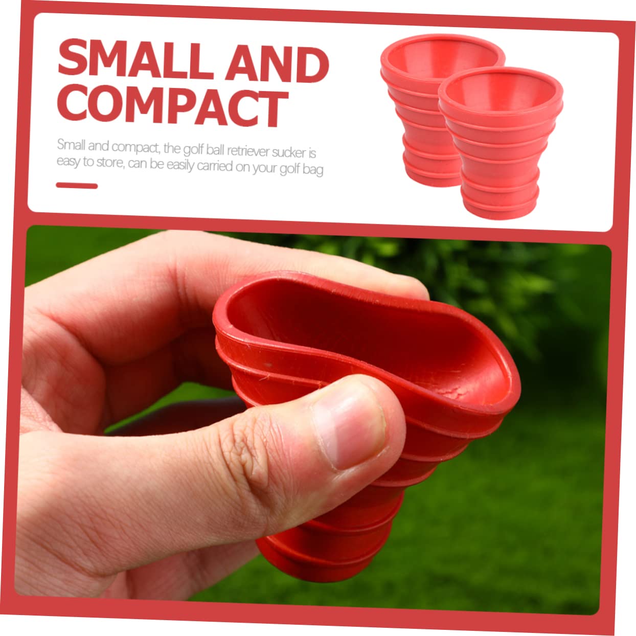 Happyyami Golf Grabber Sucker Replaceable Head Lightweight Golf Ball Picker Tool