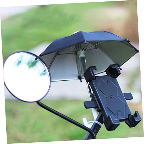 Miniatura 2 de 4 unids paraguas teléfono cubierta de sombra móvil al aire libre para el uso del teléfono pequeño paraguas decorativo ligero UV portátil diseño