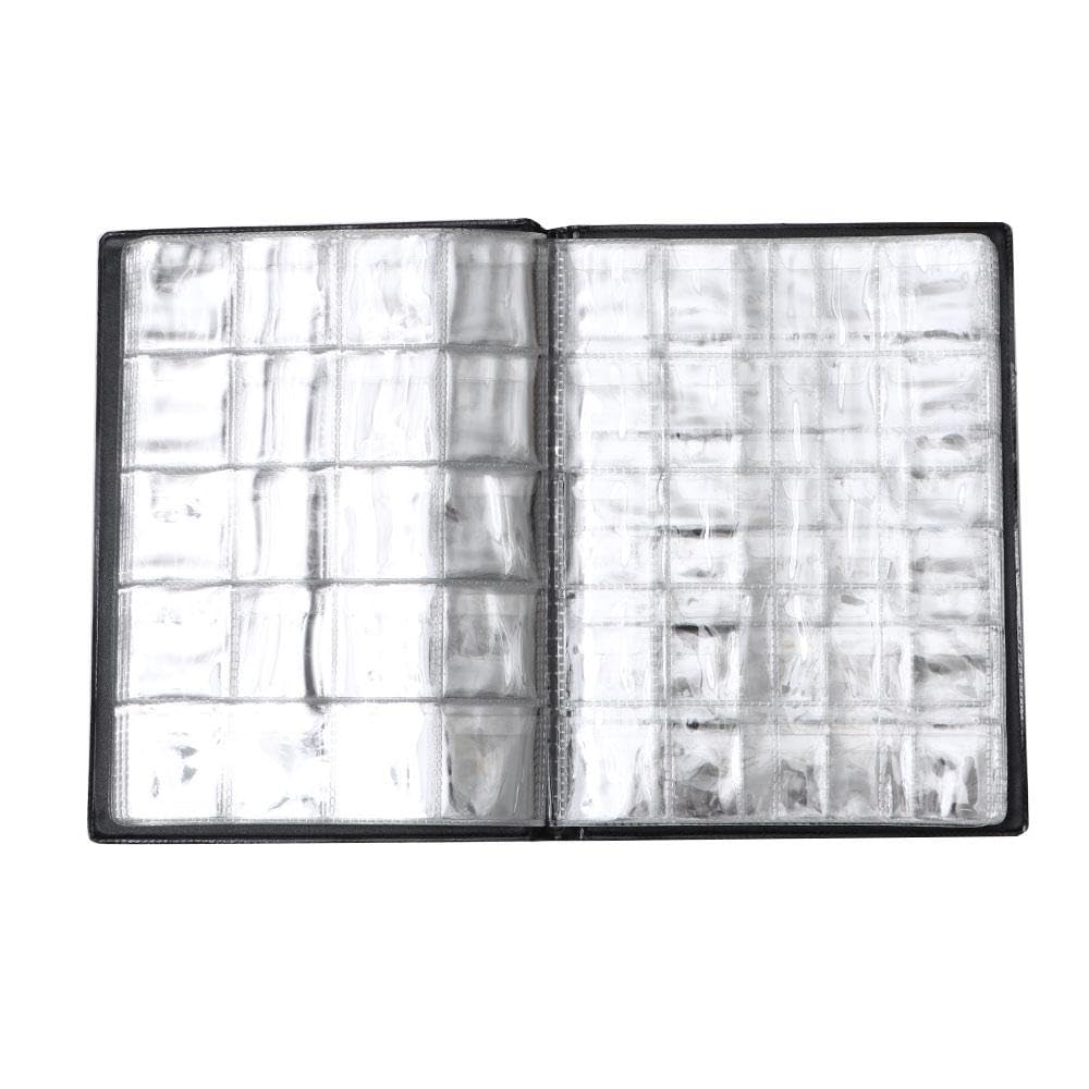 250 Pockets Coin Collection Holder, Coins Collecting Album Supplies for Collectors, Black