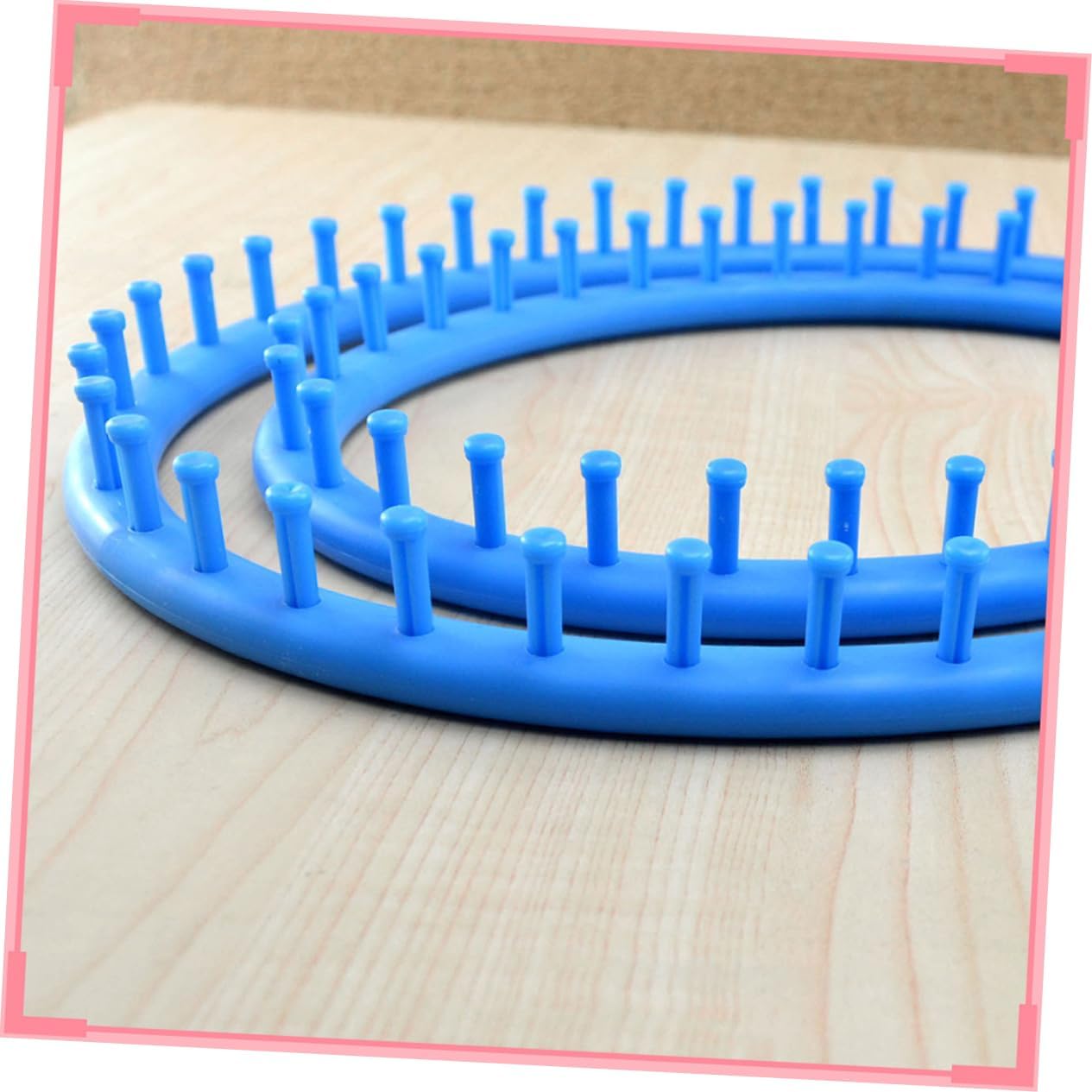 OHPHCALL Shaped Sweater Knitting Loom Kit with Accessories Durable Material for DIY Wool Hats Scarves Socks and More Easy to Use Blue