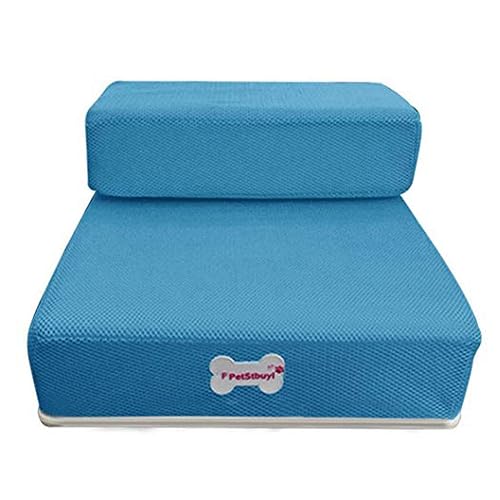 Levoberg - Escalera para perro o gato, plegable, superficie extraíble, malla transpirable, escalera, 2…