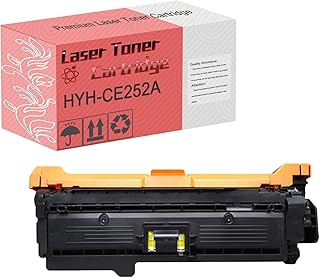 Cartuchos De Substituição De Tóner CE250A CE251A CE252A CE253A, Compatível Para HP Color LaserJet CP3525 CP3525N CP3525DN CP3525X CM3530 CM3530TS Impressoras 1 Yellow Pack