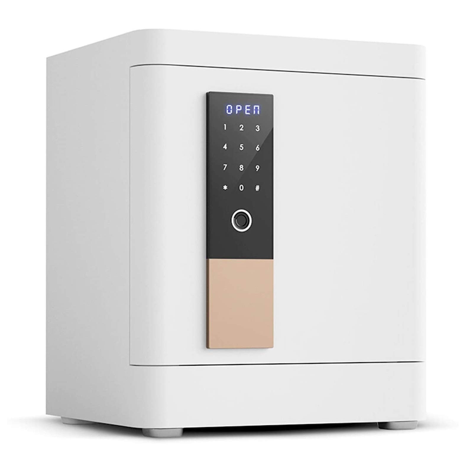 Fireproof Waterproof Electronic Large White Steel Strong with Keypad Electronic Fingerprint Digital Protect Money Laptop Jewelry Documents for