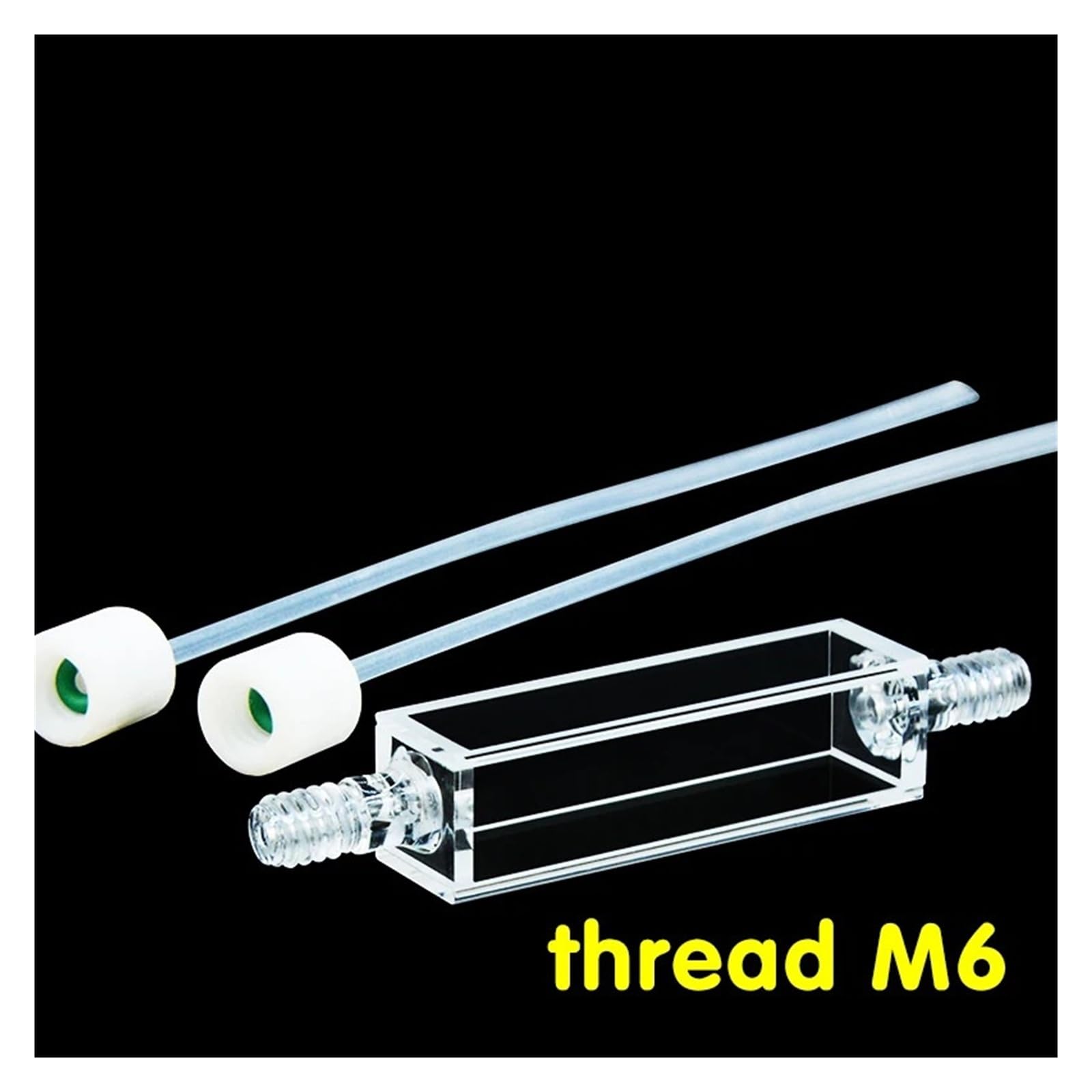 1 Stück 10 mm Durchfluss-Quarzküvettenzellen, Volumen 4 ml, zusammengeschmolzener Prozess, vierseitig transparent, PTFE-Verbindung ist abnehmbar