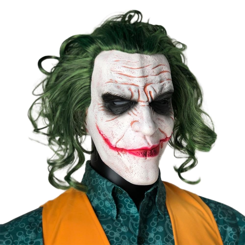 Amazon.co.jp: [SINGLE MANY] ジョーカー jokerマスク ハロウィン