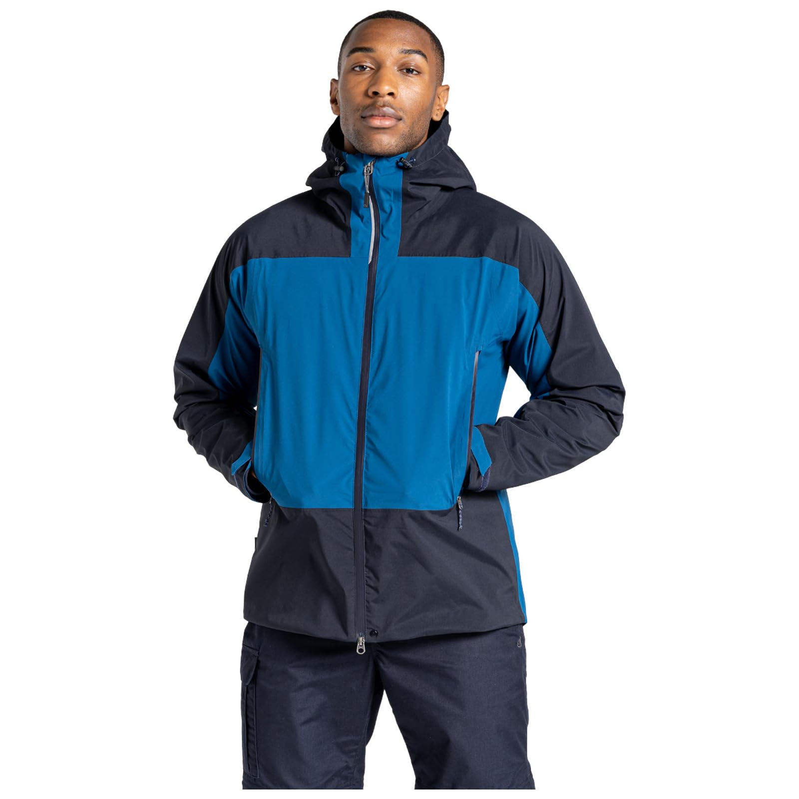 Craghoppers Men's Expert Active Jacket Rain Coat, Poseidon Blue/Dark Navy, XXXL