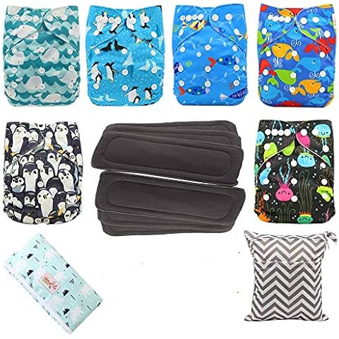 Baby Stoffwindel waschbar wiederverwendbare Windeln Taschenwindel für die meisten Babys und Kleinkinder (DIP01) Cover