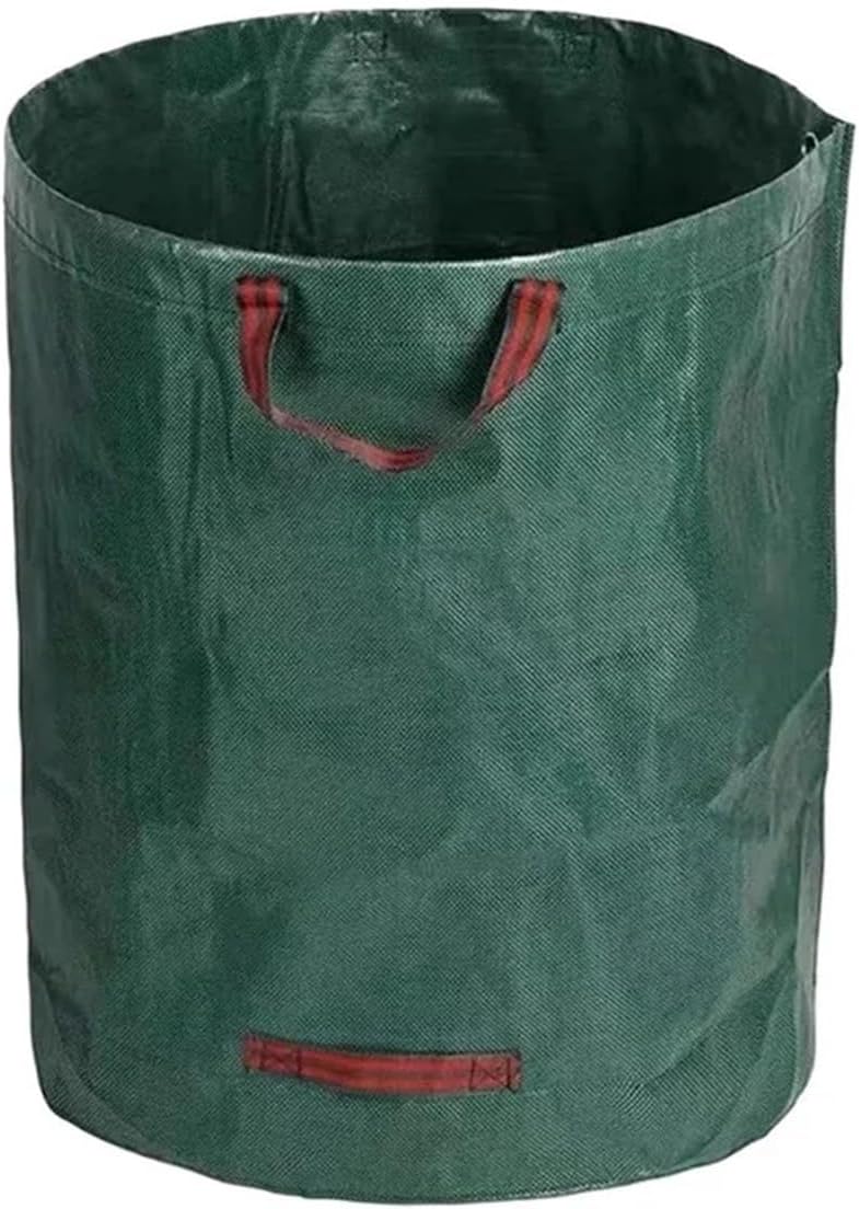 Large Garden Waste Bag Waterproof PP Bag for Tree Branches Weeds Fallen Leaves 60L Capacity Durable Storage Bag for Garden Garbage Bin