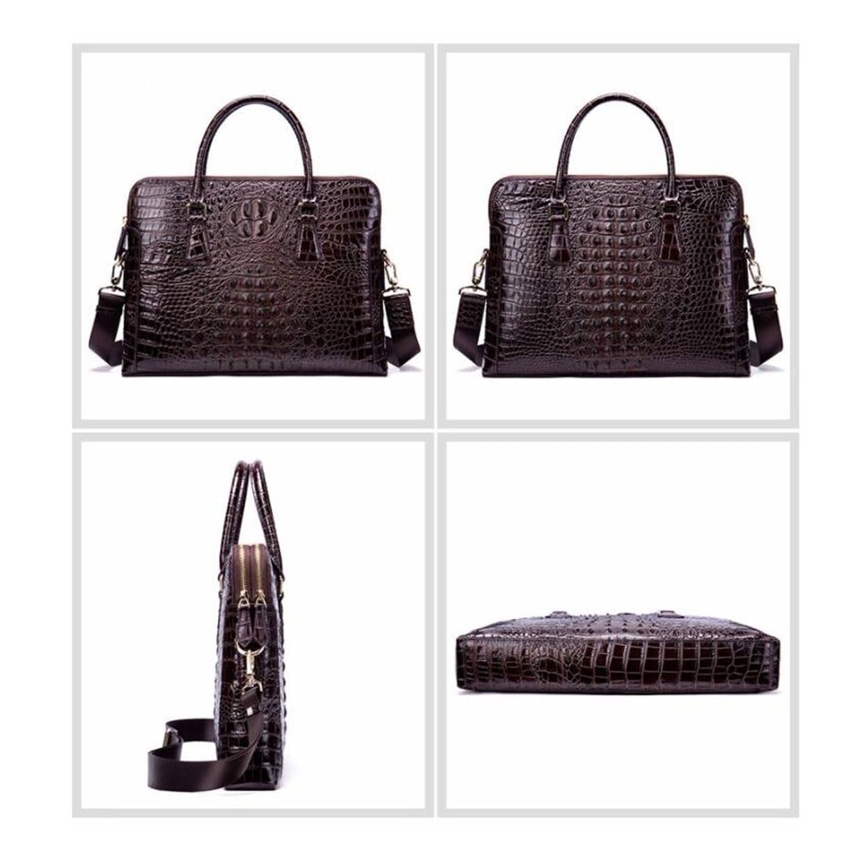 Porte-documents en cuir Sacs de messager for ordinateur portable for hommes