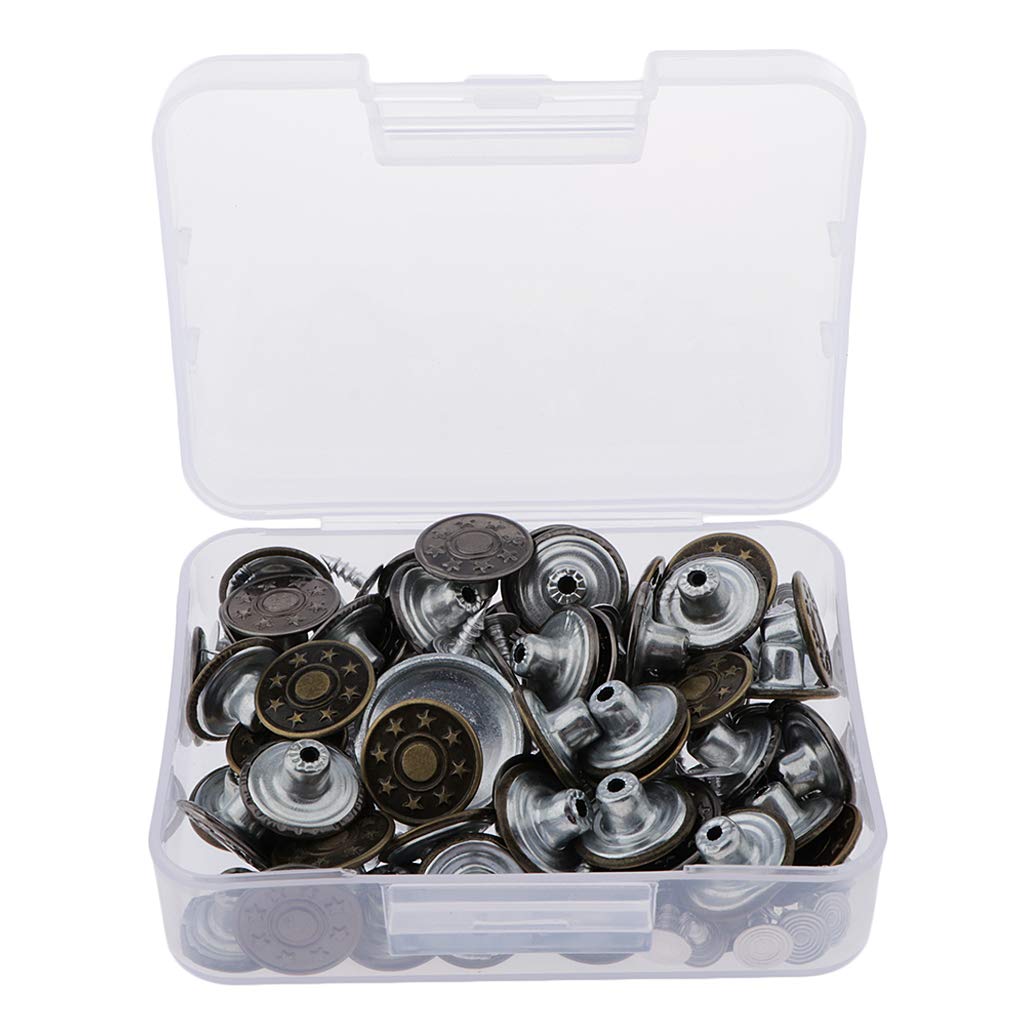 40 Set Di Bottoni Automatici Kit Rivetto Di Riparazione Rapida In - Foto 8