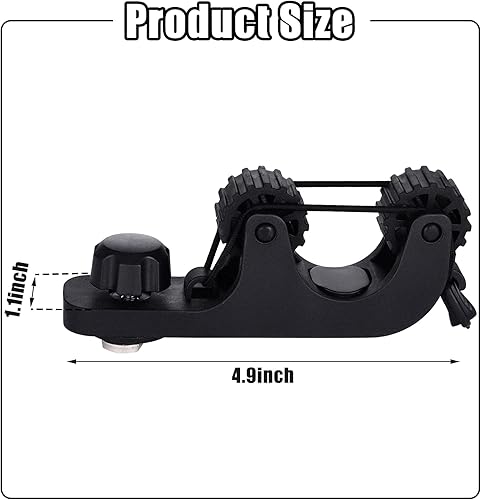 Miniatura 2 de Geelin Soporte para remo de kayak, accesorios de montaje en pista, soporte de remo estándar de pesca, soporte de remo de kayak para barra de
