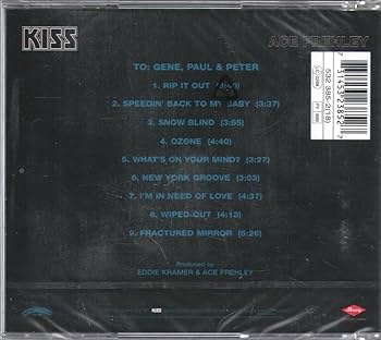 Amazon.co.jp: Ace Frehley - Kiss: ミュージック