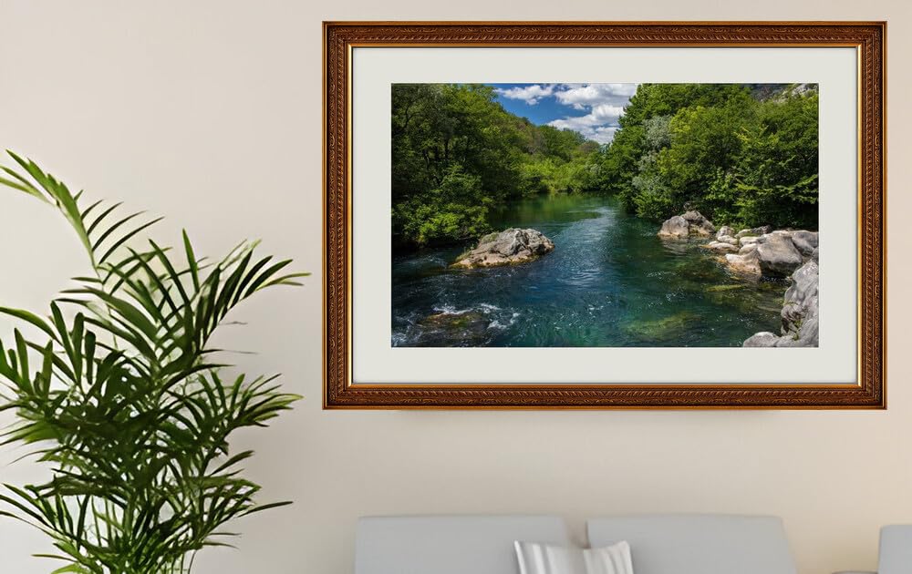 JVERF - JZZG35521 River Croatia Dalmatia Europe| Self-Adhesive Painting | Frameless