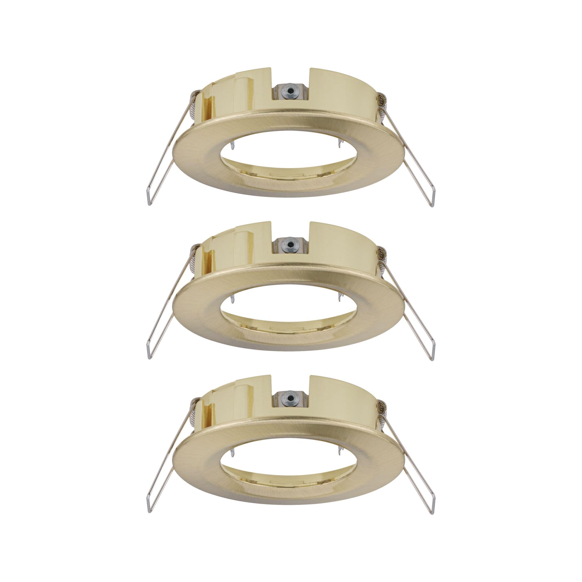 Paulmann 92483 Spots encastrés LED Choose spot fixe max. 3x10 watts spot encastré pour plafond Laiton brossé lampe encastrée Alu