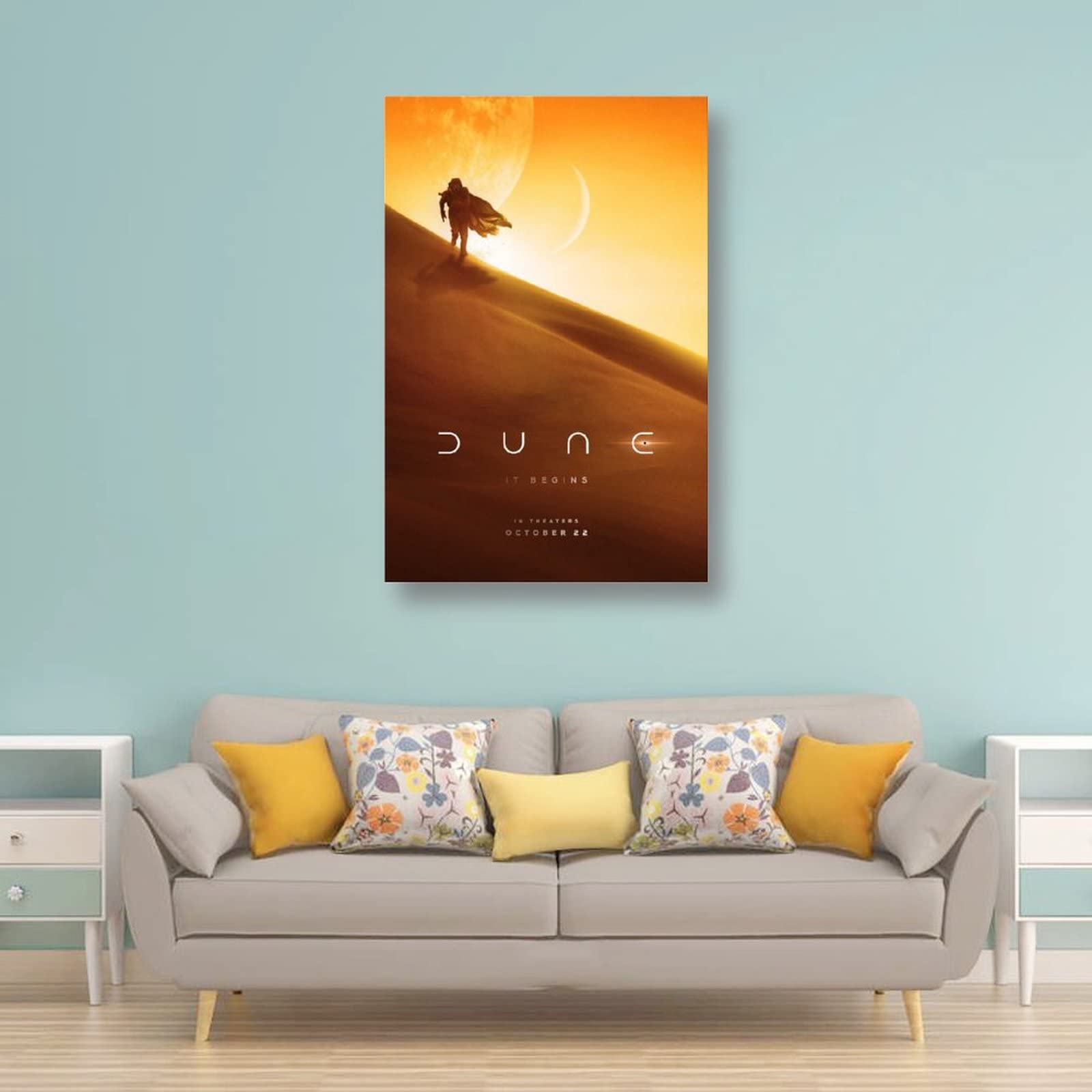 Affiche Toile Dune - Poster Film Artistique 60x90 Cm Sans Cadre - Décoration Murale Cinéma Style 29
