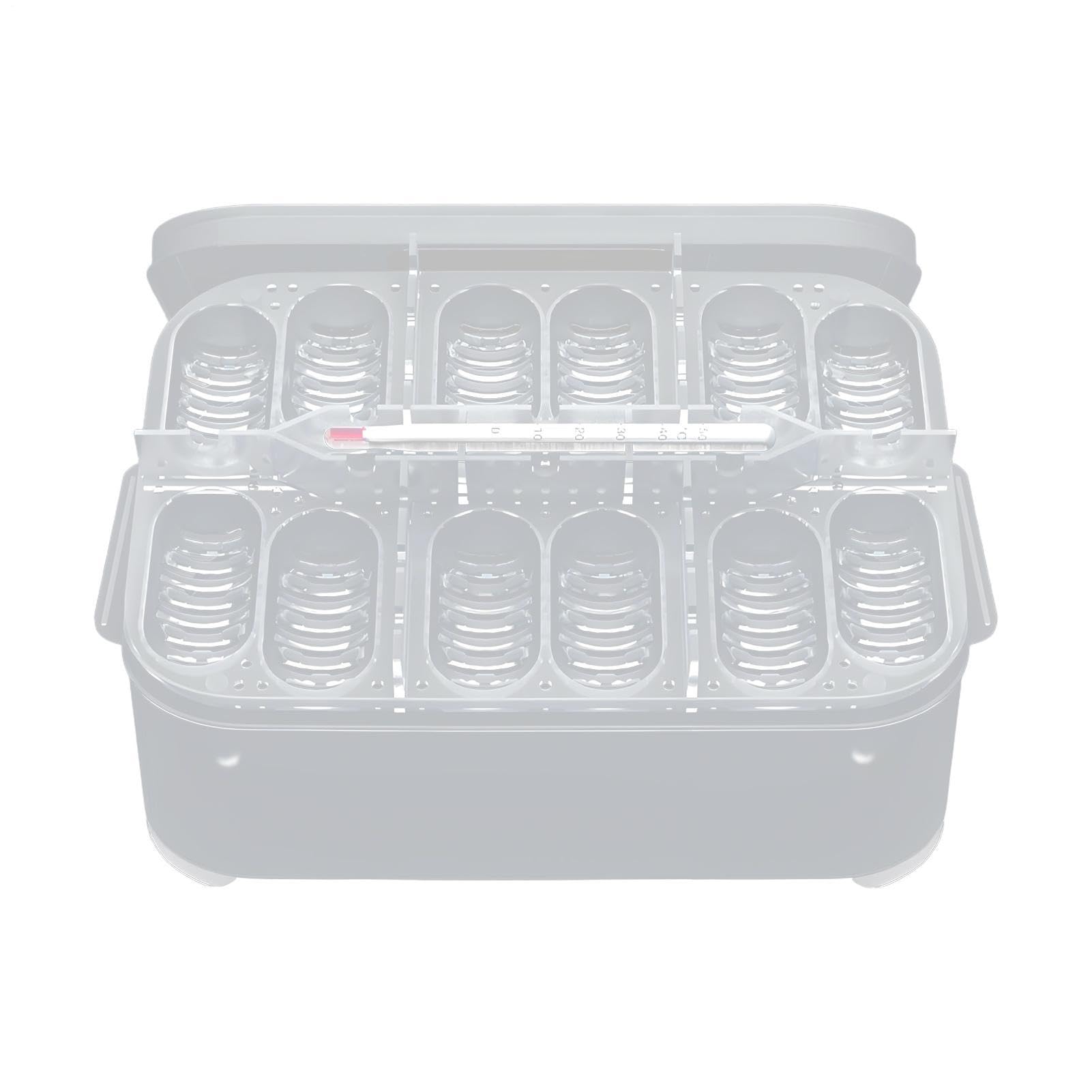 Tortoise Egg Incubator - 12 Grids Reptile Egg Incubator Tray - Transparent Feeding Hibernation Incubation Case - Professional Hatching Box | Versatile Design, Perfect For Turtle Snake Gecko Li