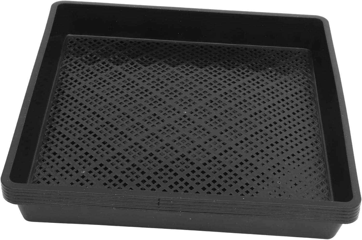 HANABASS 5pcs Square Nursery Tray Plant Starter Trays for Germination for Greenhouse and Gardening