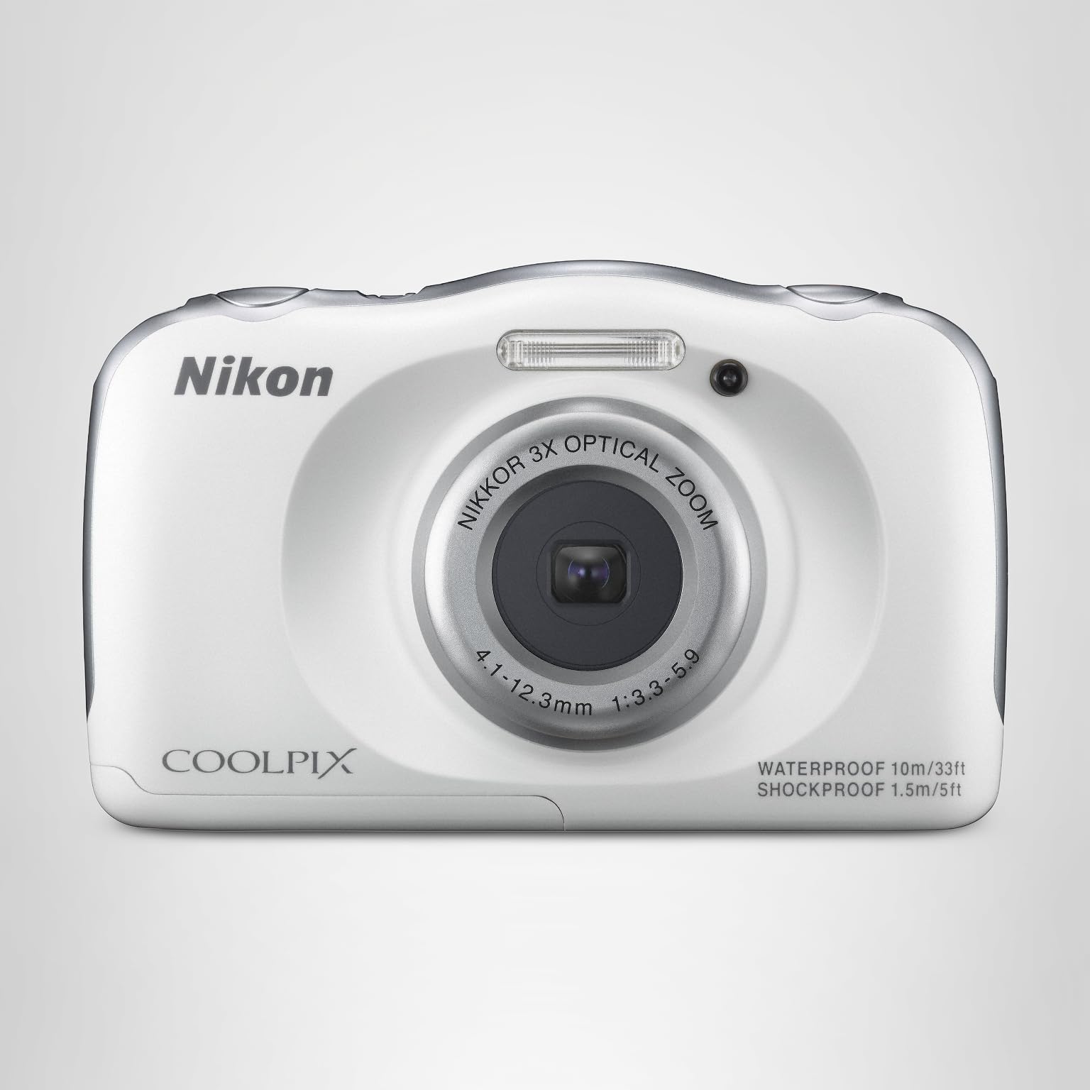 Amazon.com : Nikon COOLPIX S33 Waterproof Digital Camera (White